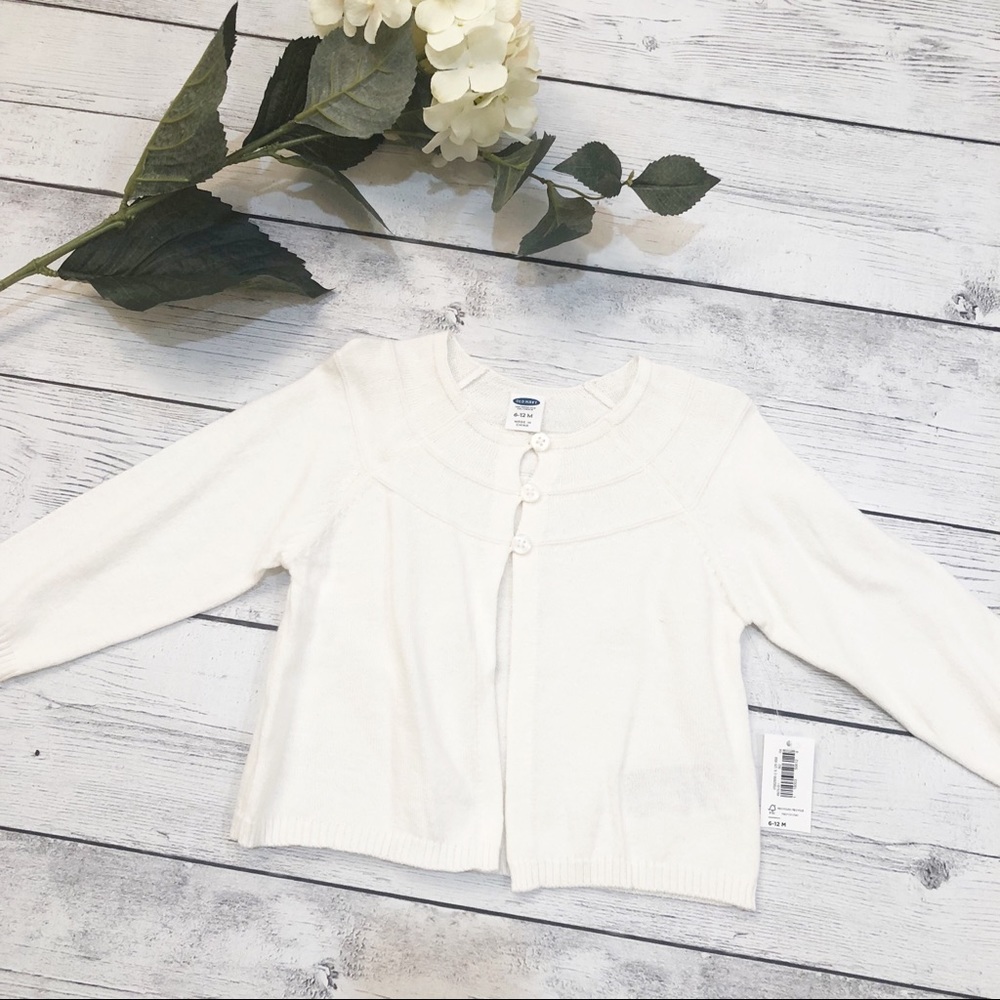 Baby Girl Cream Cardigan - Size 6-12 Months